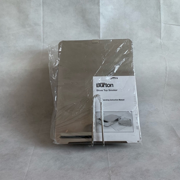 BURTON Stainless Steel Stove Top SMOKER The Easy Way To Smoke Healthy Foods - Picture 2 of 3